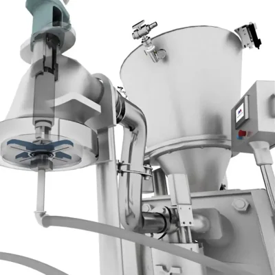 Rendering of a Jet Knife Forming system attached to a CircFood Pump